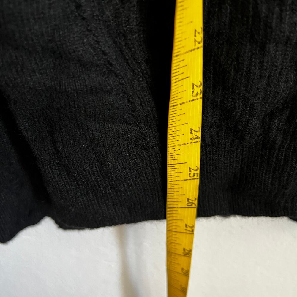 Talbots Black Pullover Sweater Wool Cashmere Knit… - image 5